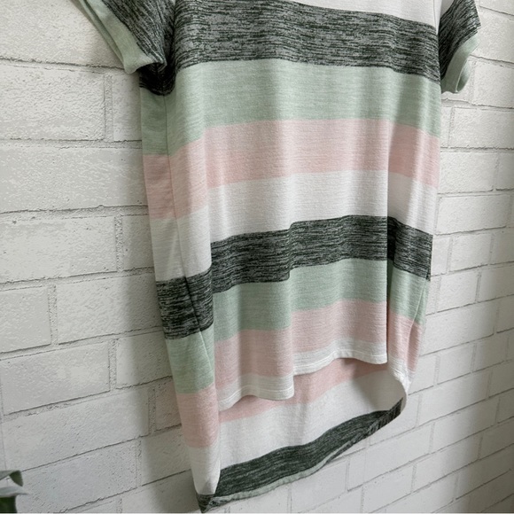 MARKET & SPRUCE Stitch Fix Striped Scoop Neck Tee Shirt - Picture 5 of 9